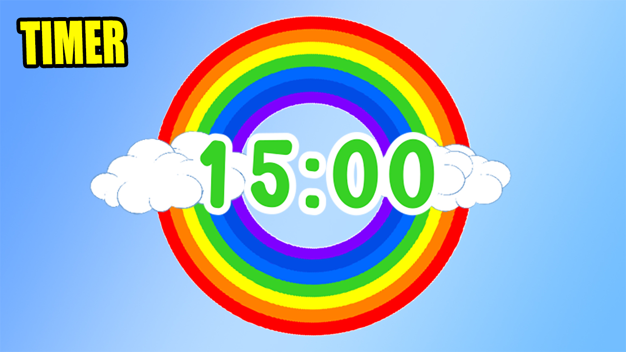 15 minute countdown timer with music for kids